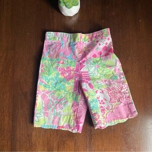 Lilly Pulitzer vibrant multi-colored patchwork print pants size 6-12 months